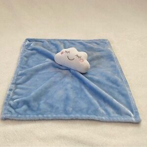 George Cloud Lovey Blue White Baby Security Blanket Plush Walmart Toy 12” Boy